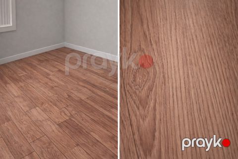 Dekorativ döşəmə örtüyü 68019, qəhvəyi, 51.2x91.4 — Bakı