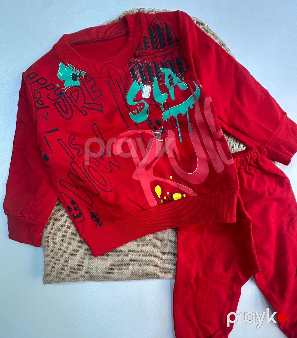 Uşaq idman dəsti – 2 hissə - Model: svitşot + şalvar - Parça: yumşaq — Uşaq geyimi, Bakı (4)