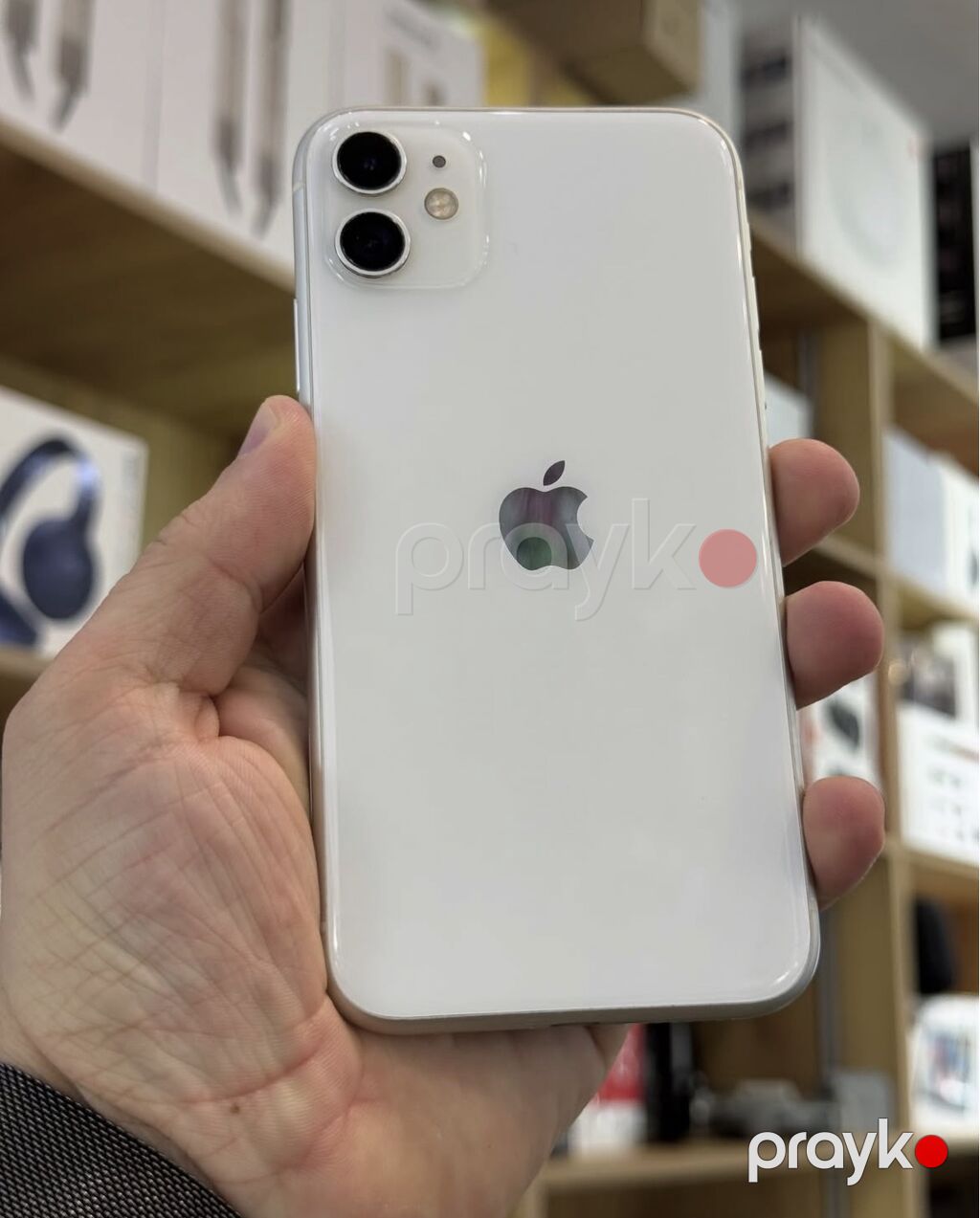 IPhone 11, 128 GB, Ağ, Zəmanət, Simsiz şarj, Face ID — Apple iPhone, Bakı (3)
