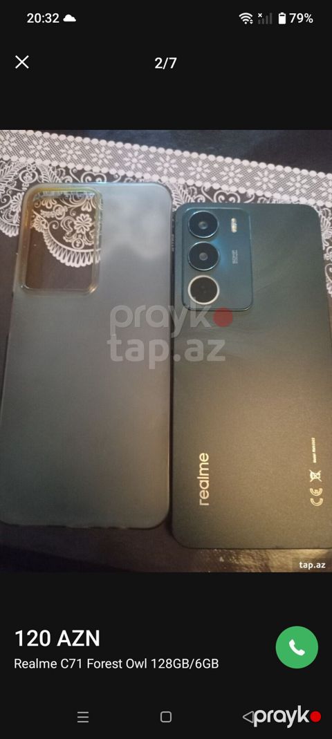 Realme 256 GB, rəng - Yaşıl