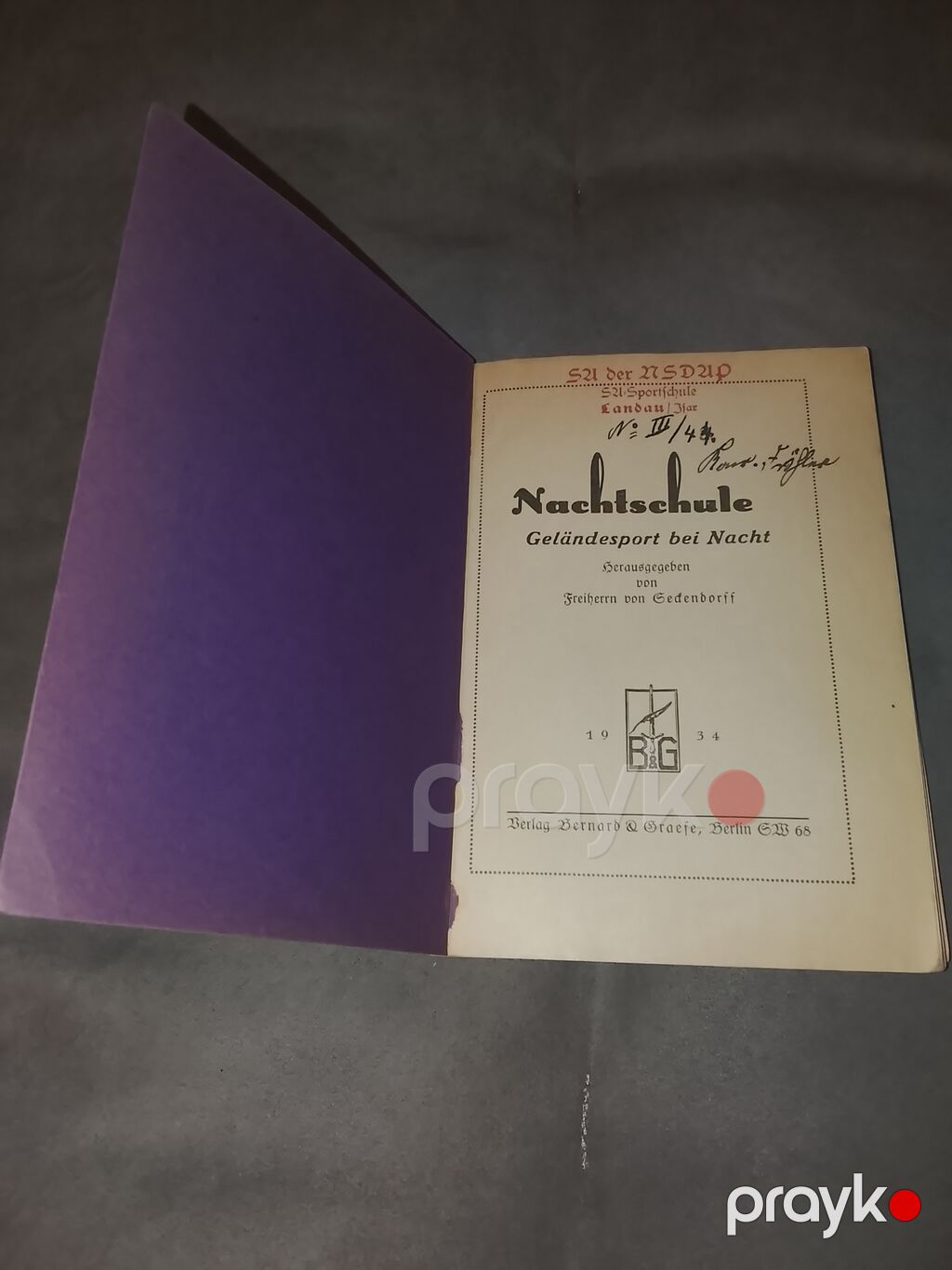 1934-cü il Orijinal Nsdap / SA Hərbi İdman Məktəbinin Gecə Kəşfiyyatı — Digər, Bakı (3)