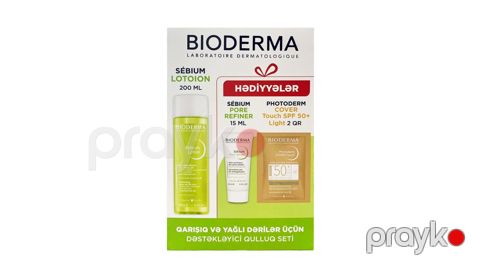 Üz dərisinə qulluq üçün dəst No Brand (Lotion Sebium 200 ml + Üz üçün krem Sebium Pore Refiner 15 ml + Tonal krem Photoderm Cover Touch SPF50+ 2 q) — Bakı