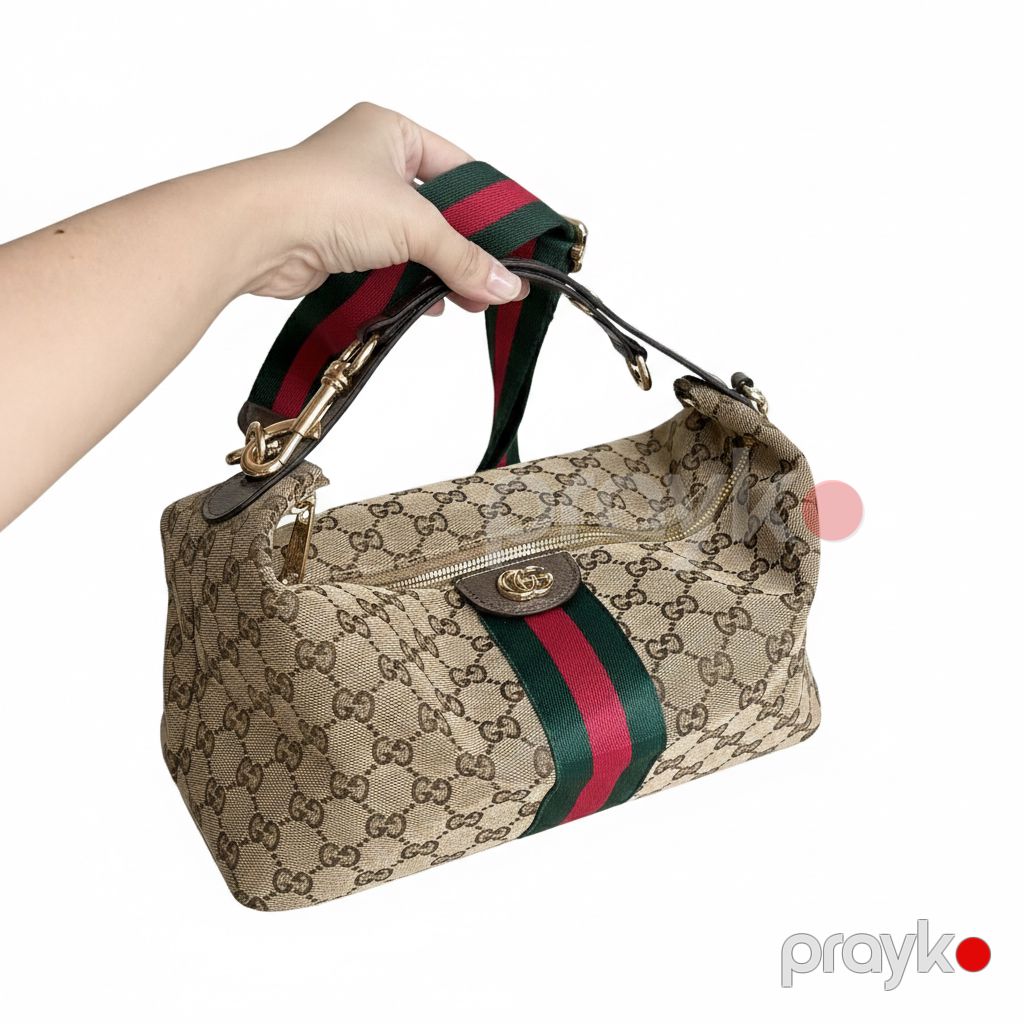 Gucci GG Canvas Monogram Şiyer Çantası – Klassik Dizayn və Gündəlik Rahatlıq — Çantalar, çamadanlar, cüzdanlar, Bakı (5)