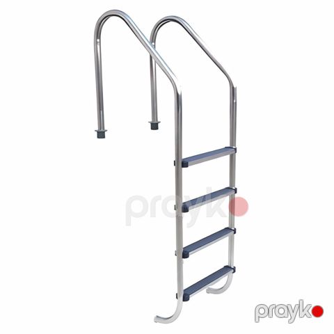 Pilləkan 4 pilləli hovuz üçün Atlaspool Standart, boz — Bakı