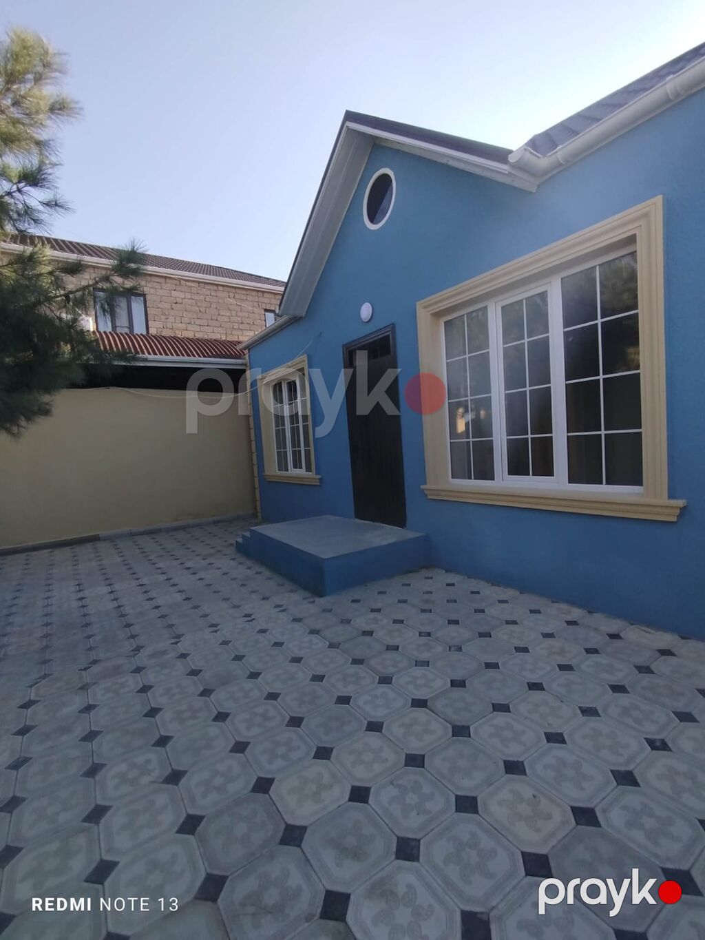 Hovlulu həyət evi - Bir mərtəbəli, eyvanı girişdə pilləkənlərlə olan — Ev, villa, Digah (2)