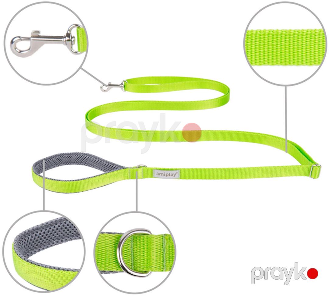 Xalta Amiplay Samba Easy Fix S itlər üçün, 160-300 x 1.5 sm, yaşıl — Mallar, Bakı (2)