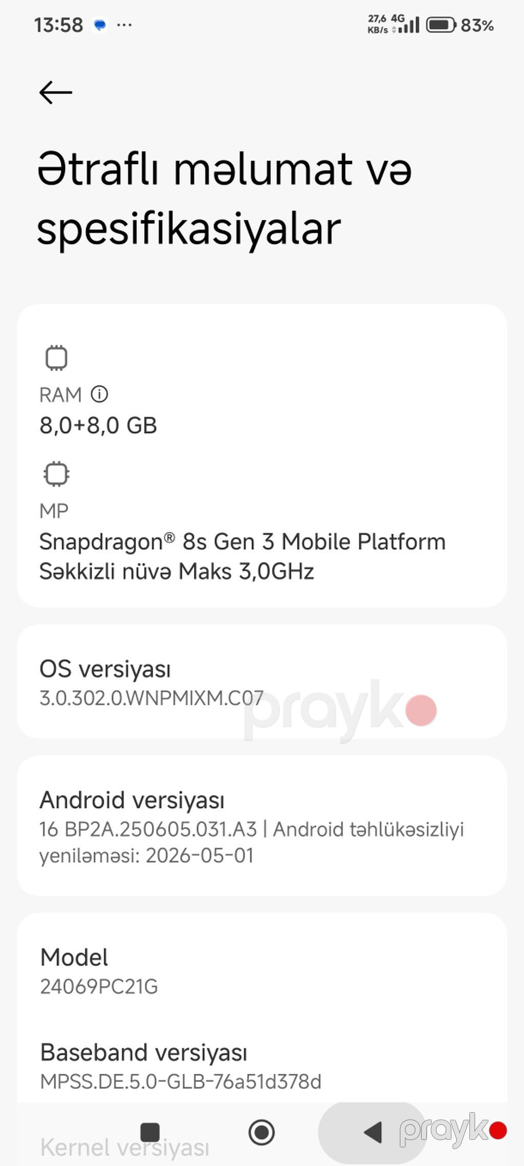 Poco F6, 256 GB, rəng - Gümüşü, Sensor — Xiaomi, Cəlilabad (4)