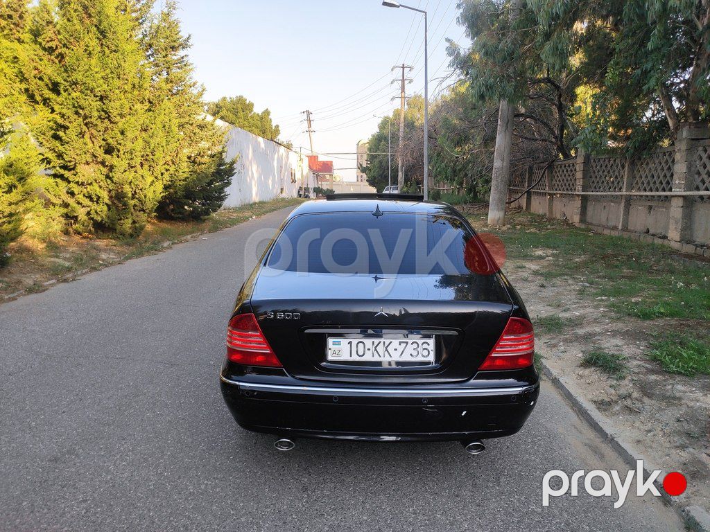 Mercedes S 320, 3.2 L, 2001 il, 220 741 km — Avtomobillər, Bakı (4)