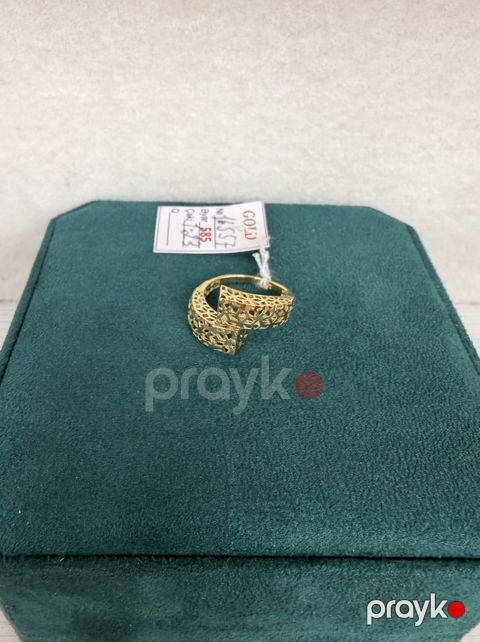 Qadın qızıl üzük 585 əyar, Türk qızılı, 84000745 - GOLDEN_SHOP0038 — Bakı