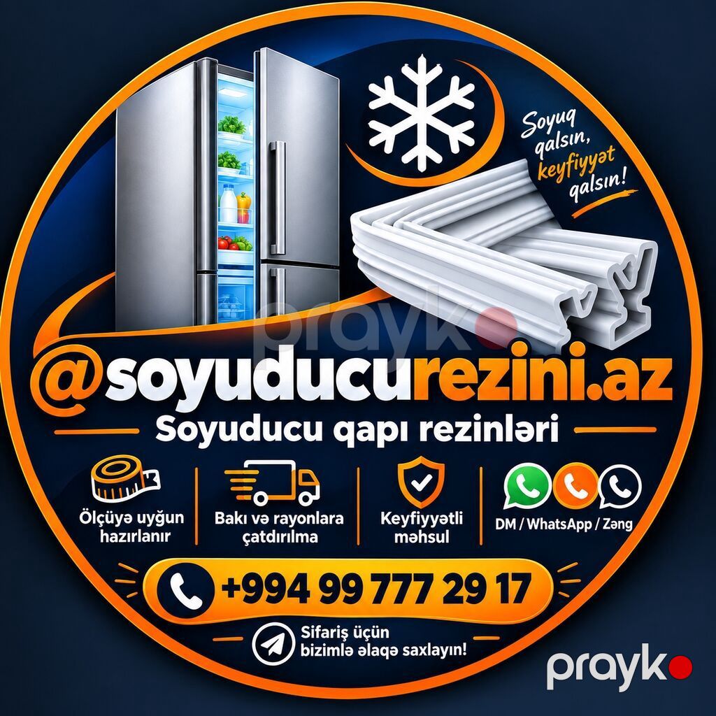 Soyuducu qapı rezinlərinin satışı Müxtəlif model və ölçülərə uyğun — Pəncərələr, qapılar, balkonlar, Bakı (3)