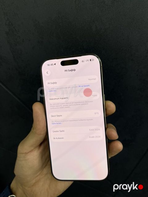 IPhone 16 Pro, 256 GB, Natural Titanium, Face ID — Bakı