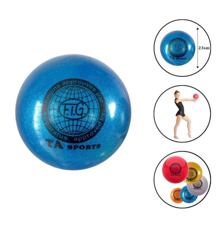 Bədii gimnastika üçün top WS0659, göy, 23 sm — Bakı