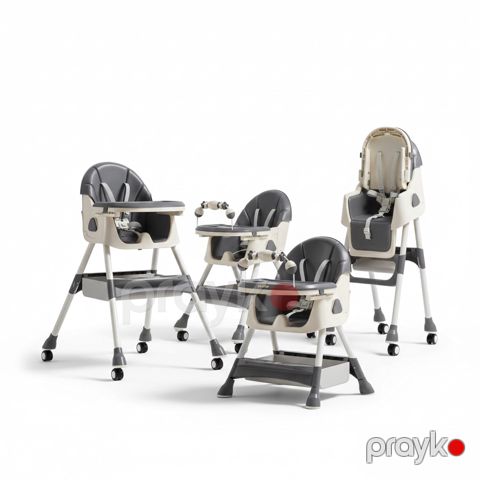 Uşaq yedizdirmə oturacağı Kidilo 4in1 Boz/Ağ — Bakı