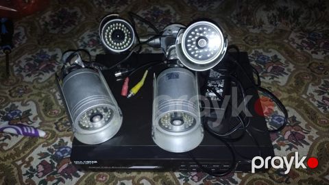 Müşahidə kamerası komplekti - 4 ədəd metal gövdəli analog (Cctv) — Bakı