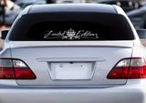 Avtomobil şüşəsi üçün “Limited Edition” vinil stiker - Dizayn: Zərif — Suleyman