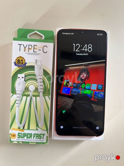 Redmi 9T, 128 GB, rəng - Qırmızı, Face ID — Bakı