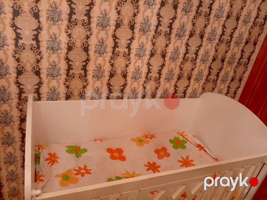 Uşaq beşiyi – “Ali Bebe” model - Rəng: ağ, klassik dekorativ oyma — Bəşikləri, Gəncə (2)