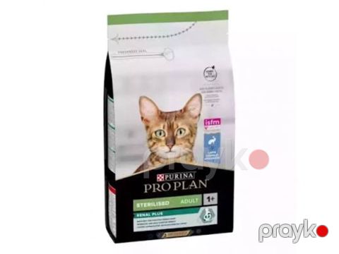 Quru yem Purina Pro Plan Sterilised Adult Renal Plus sterilizasiya edilmiş yetkin pişiklər üçün 1 kq — Bakı