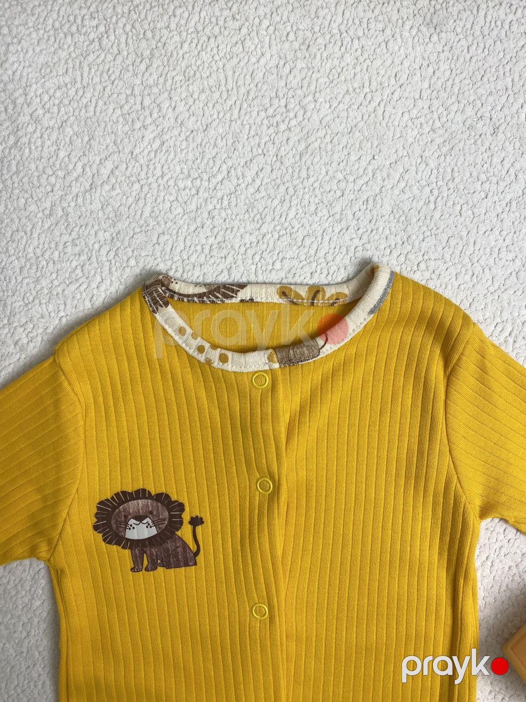 Yenidoğulmuş uşaqlar üçün kombinezon, pambıq, sarı, ölçü 3-6 ay — Mallar, Bakı (3)
