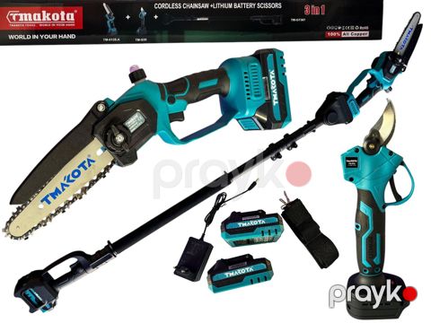 Akkumulyatorlu zəncirli mişar və qayçı Tmakota S145UT — Bakı