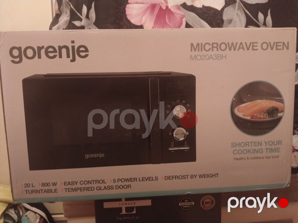 Mikrodalğalı soba Gorenje, Ayrıca dayanan, Mikrodalğalar ilə, rəng - Qara, Yeni — Mikrodalğalı sobalar, Masazır (2)