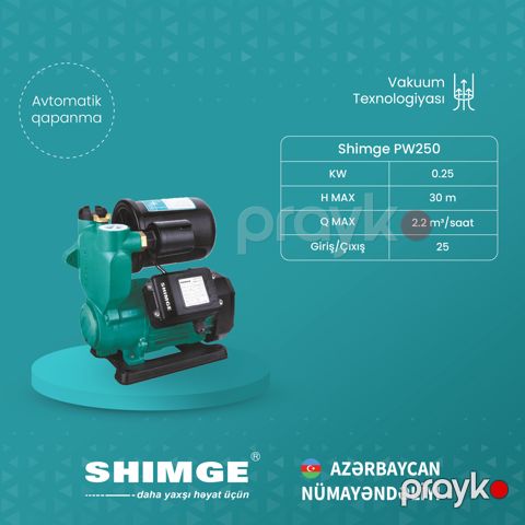 Elektrik nasos Shimge PW250_1148 — Bakı
