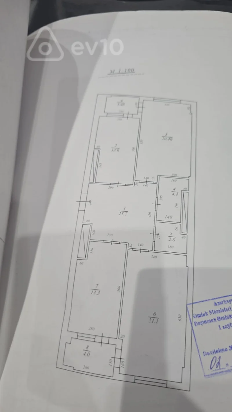 3 otaqlı mənzil, 110 m², Məhəmməd Hadi küçəsi — Mənzil, Bakı (3)