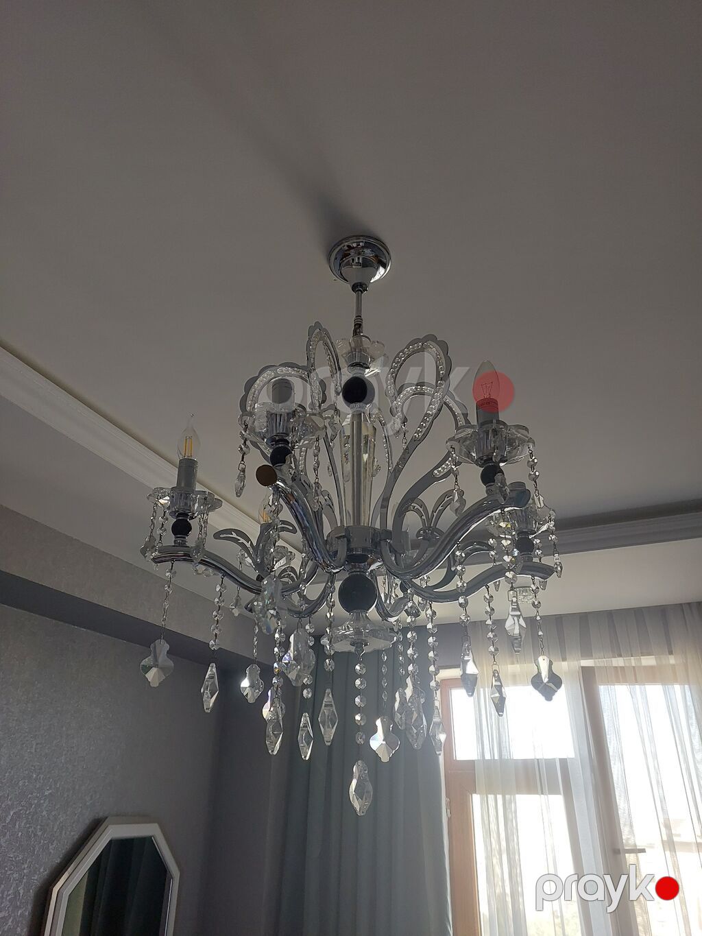 Çılçıraq, 5 lampa, Xrustal — Tavan is?qlar? v? cilc?raqlar, Bakı (3)