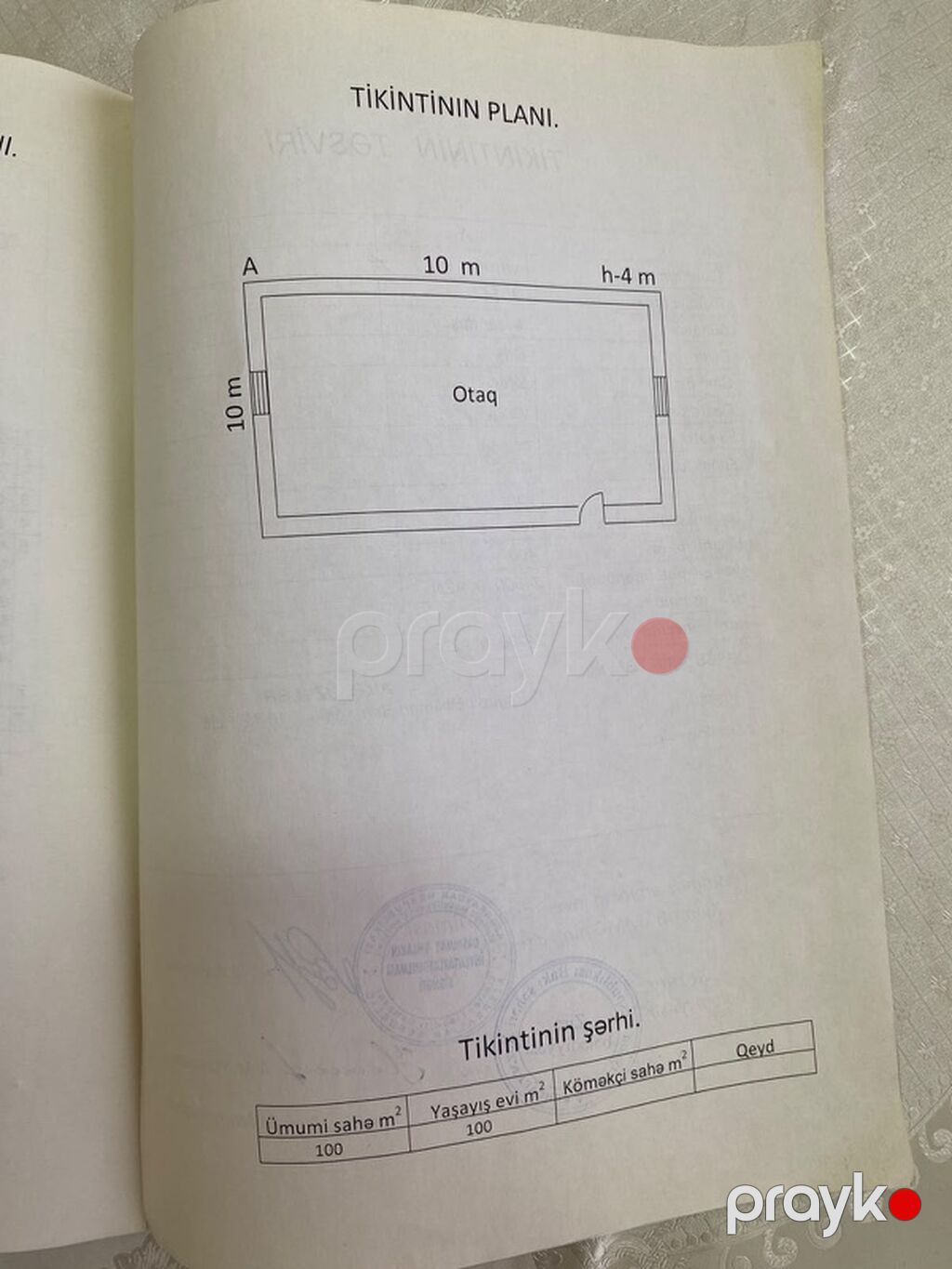 40 sot, Tikinti, Texniki pasport — Torpaq, Digah (3)