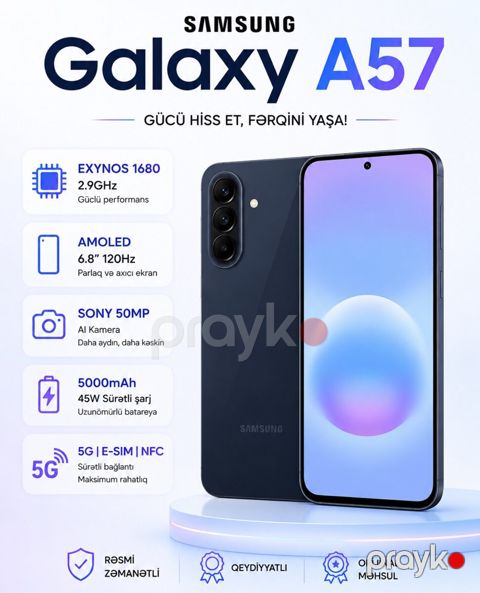 Samsung Galaxy A57 5G Awesome Navy 128GB/8GB — Bakı