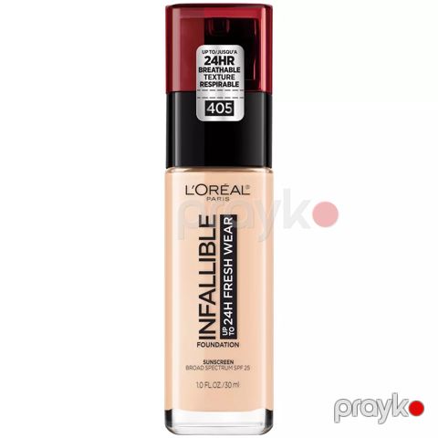 Üz üçün tonlaşdırıcı krem No Brand Infallible SPF25 №405, 30 ml — Bakı