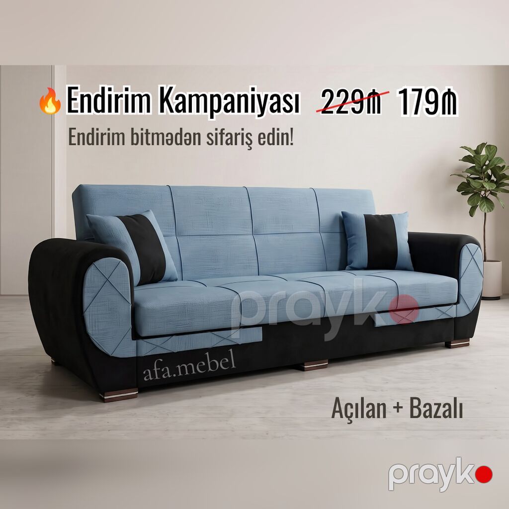 Divan Endirimlə Qiymət 179 Yeni və sifarişlə Kitab kimi — Divanlər, Bakı (3)