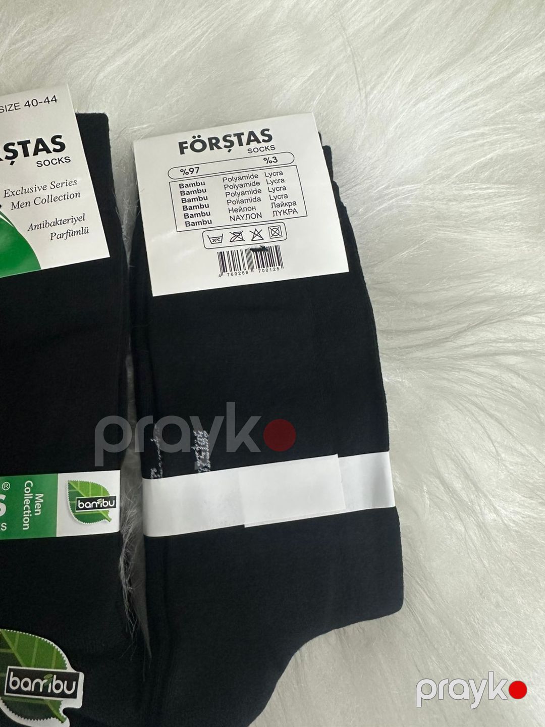 Corab dəsti kişilər üçün 59760, bambuk, qara, ölçü 40-44, 12 əd — Mallar, Bakı (3)