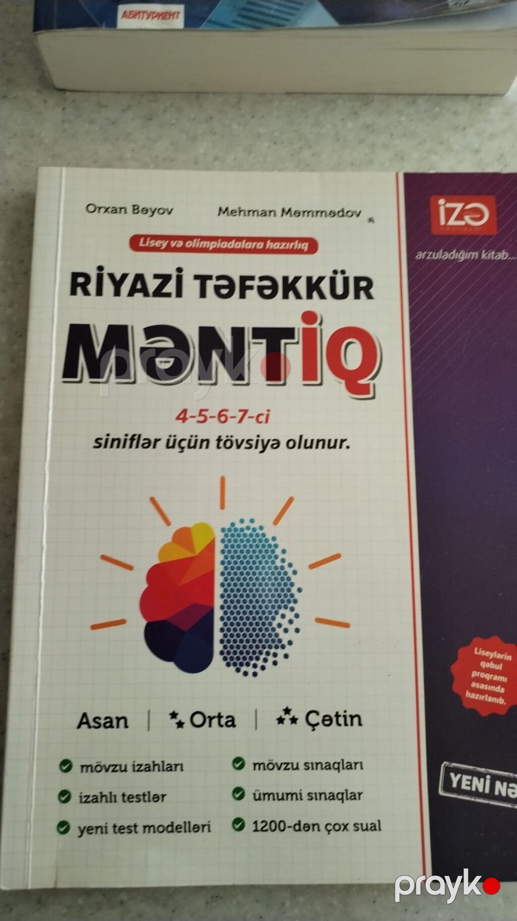 Dərs və hazırlıq üçün kitablar toplusu - Riyaziyyat 6 – Dövlət — Kitablar, Digah (4)