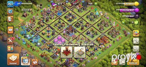 Salam Clash Of Clans Hesabı 263 seviye Full Hesab 3900 Klan Savaşı
