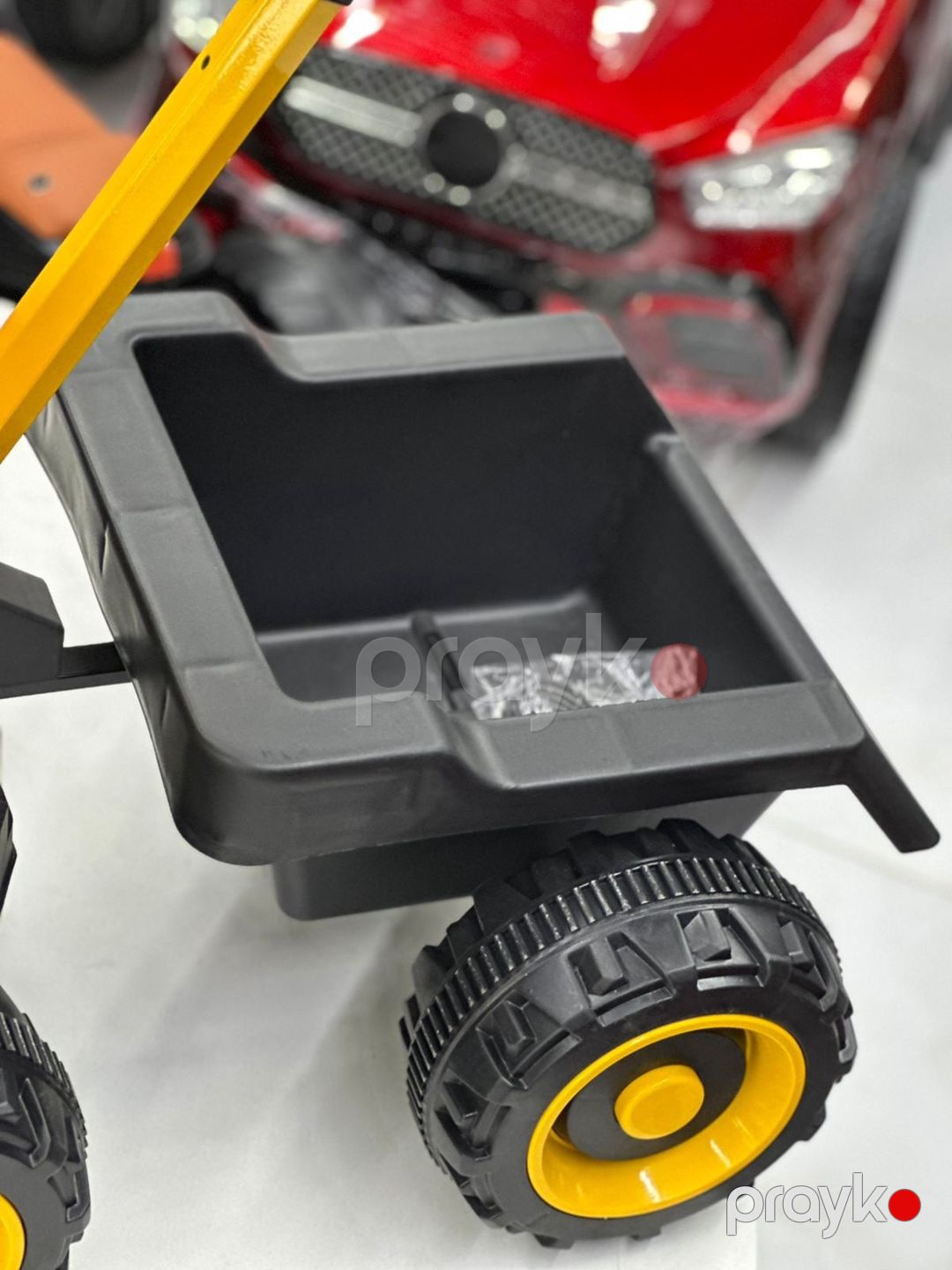 Uşaq elektrik avtomobili TN-XCTR444, sarı/qara — Mallar, Bakı (2)