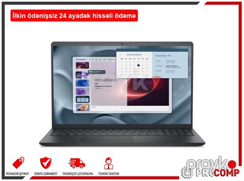 Laptop Dell Pro 15 Essential PV15250 PV15250_RPLU_007_P_UBU — Bakı