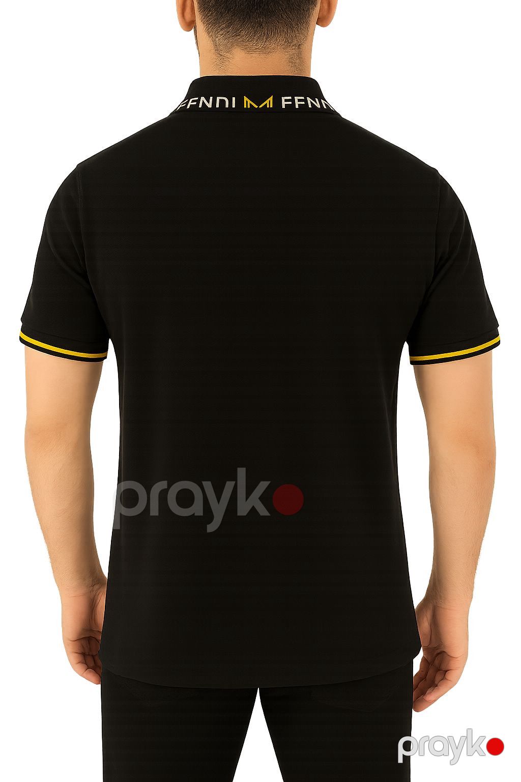 Polo kişilər üçün 0677, pambıq, qara, ölçü 3XL — Mallar, Bakı (2)