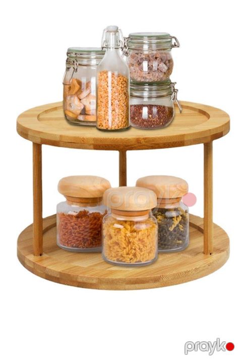 Ədviyyatlar üçün altlıq HomeStore 59GHL, 25x21 sm, taxta, qəhvəyi — Bakı