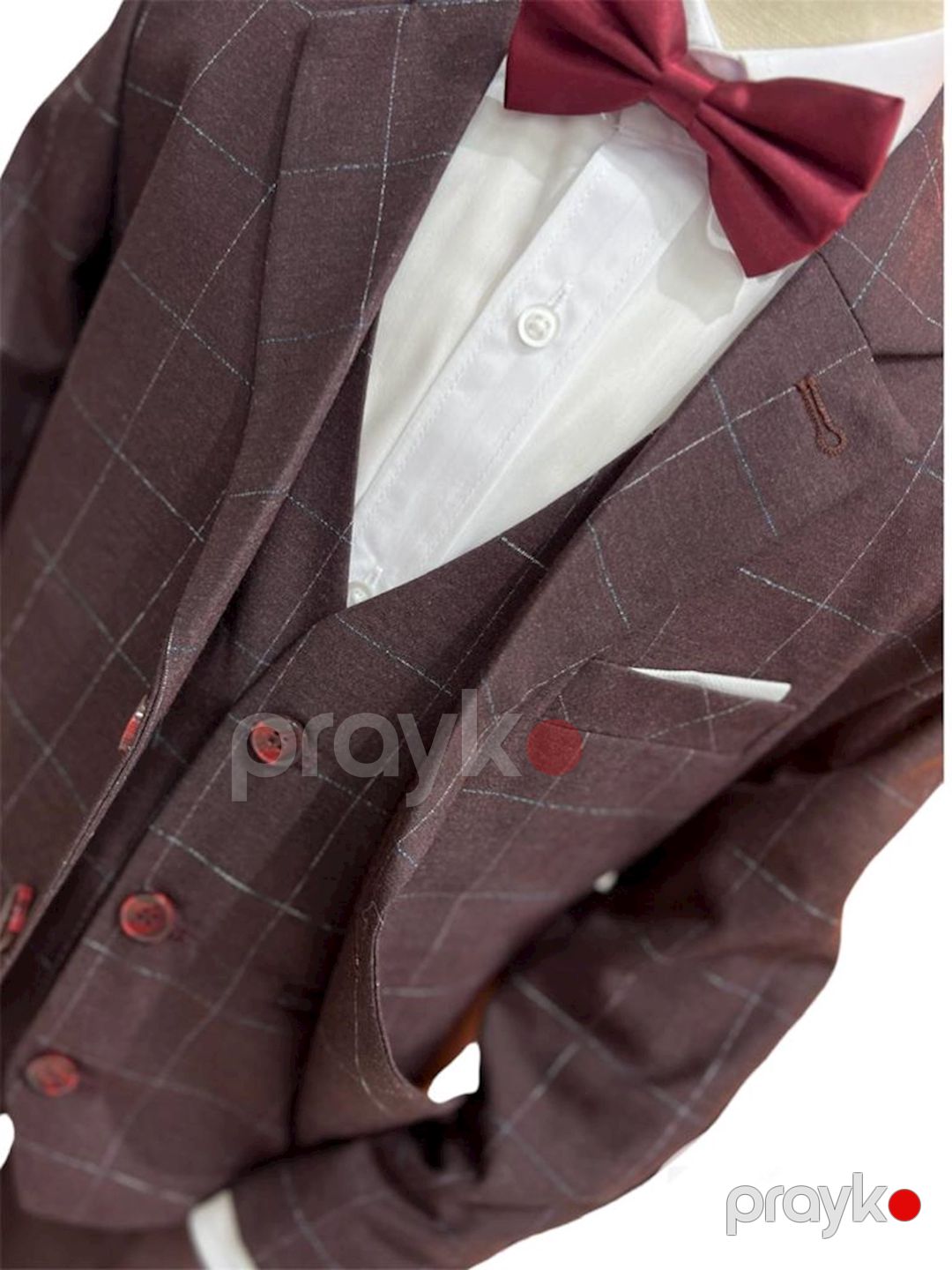 Oğlanlar üçün şalvarlı dəst Zenmoni SSPPUM_1012, tünd qırmızı, polyester/pambıq, ölçü 8 yaş — Mallar, Bakı (2)