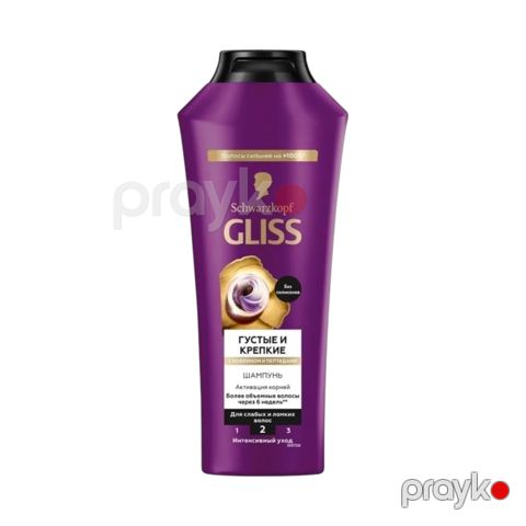 Saçlar üçün şampun Schwarzkopf Gliss Kur Густые и Крепкие 400 ml — Bakı