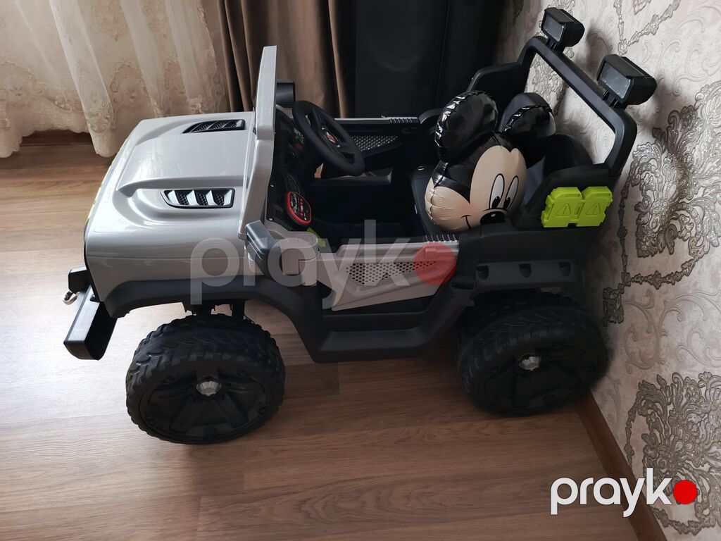 Uşaq üçün elektrikli maşın – off-road tipli jeep - Güclü təkərlər və — Uşaq avtomobilləri, Samux (2)