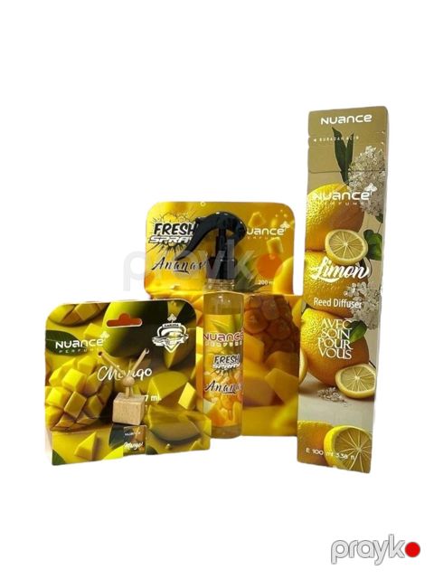 Ətirlər Tam hədiyyə dəsti 3-lü - Limon-Ananas-Mango-0211 — Bakı