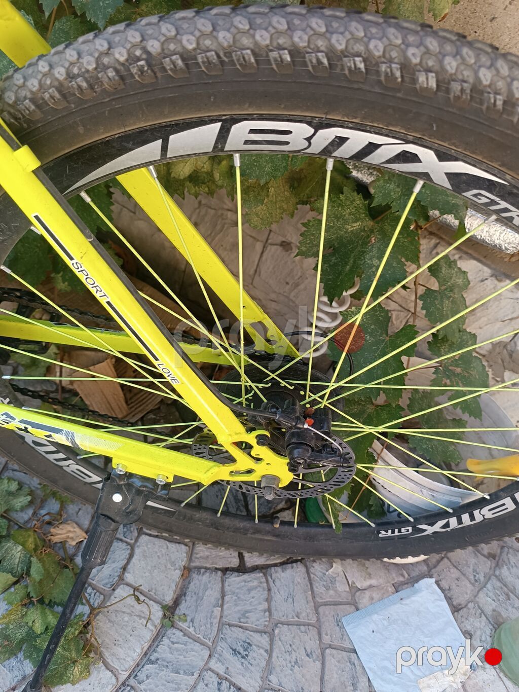 BMX GTR dağ velosipedi - Rəng: parlaq sarı-qara çərçivə, sarı — Dağ velosipedləri, Digah (2)