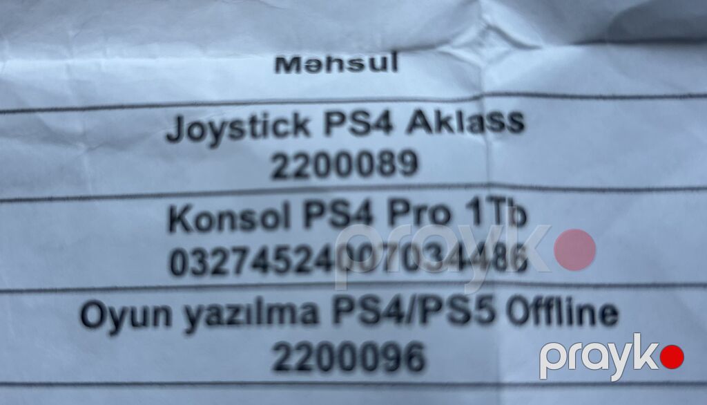 PlayStation 4 Pro 1TB konsol dəsti - Model: PS4 Pro, 1TB yaddaş — Oyun konsolları, Bakı (2)