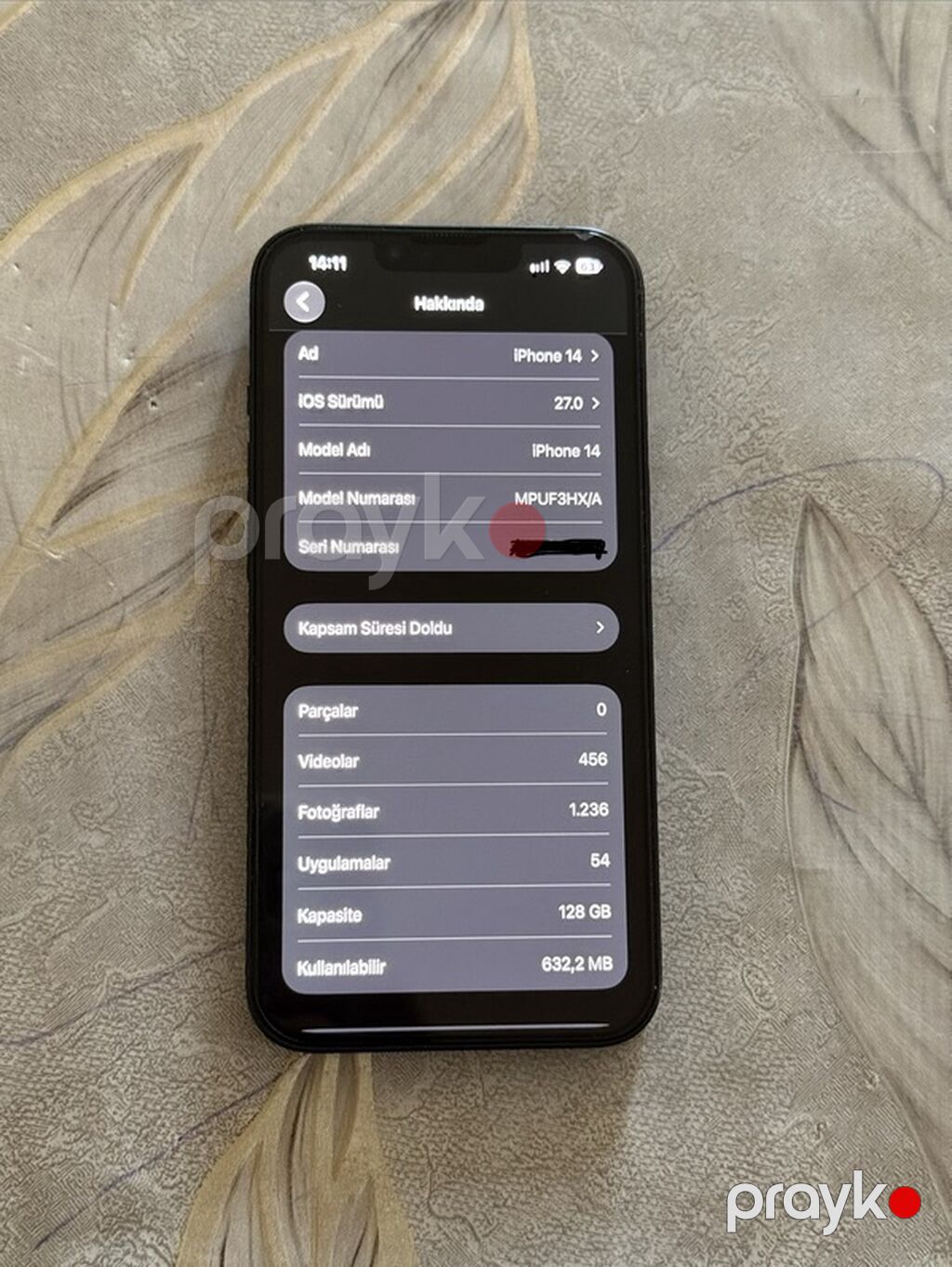 IPhone 14, 128 GB, Midnight, Face ID — Apple iPhone, Masazır (7)