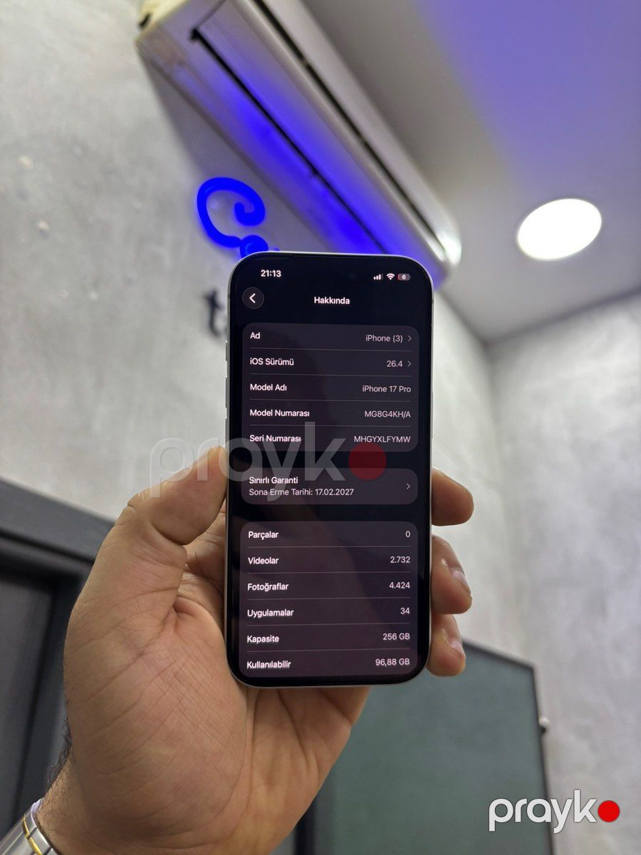 Apple iPhone 17 Pro Silver 256GB/12GB — Smartfonlar, Bakı (3)