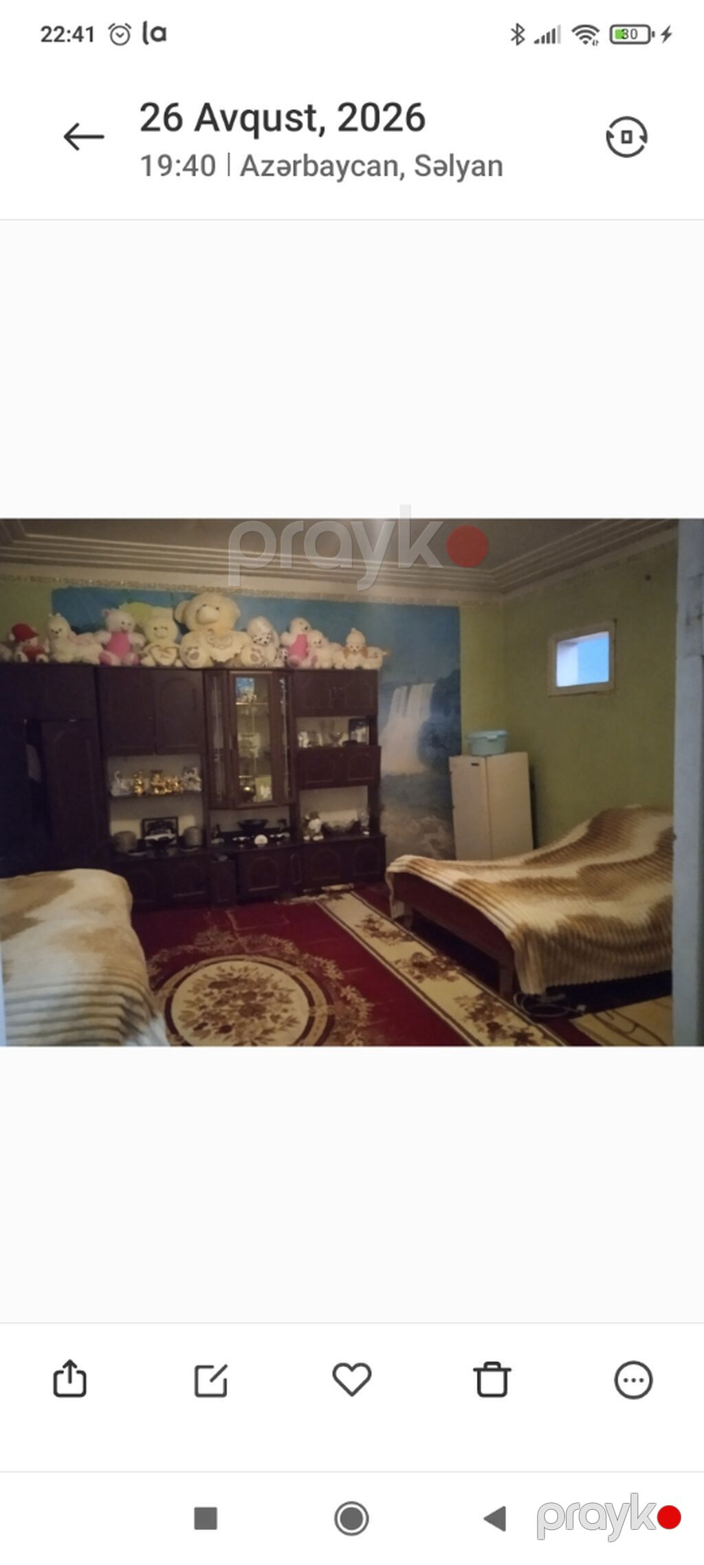 Kirayə mənzil – Salyan şəhəri, H.Əliyev küçəsi Plan: 2 otaq + — Mənzil, Salyan (2)