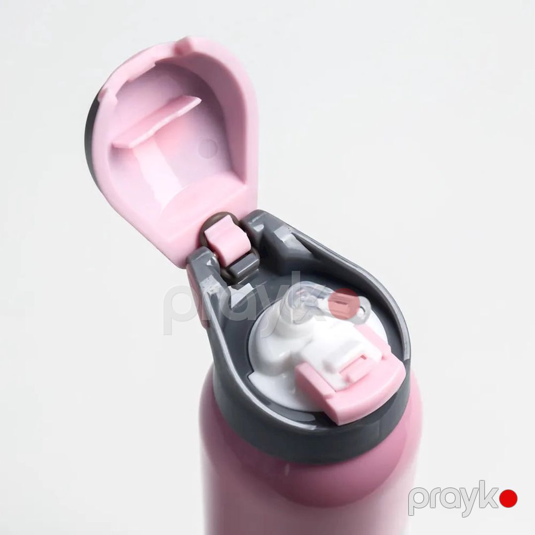 İdman su qabı Sport TS-726, 5,5х23 sm, çəhrayı/gümüşü, 500 ml — Mallar, Bakı (3)