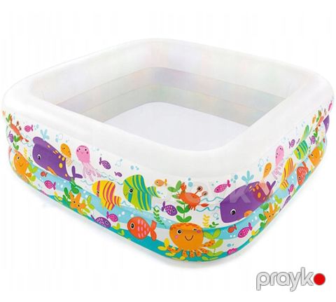 Uşaqlar üçün hovuz İntex H57471NP, rəngbərəng, 159x159x50 sm, 340 l — Bakı